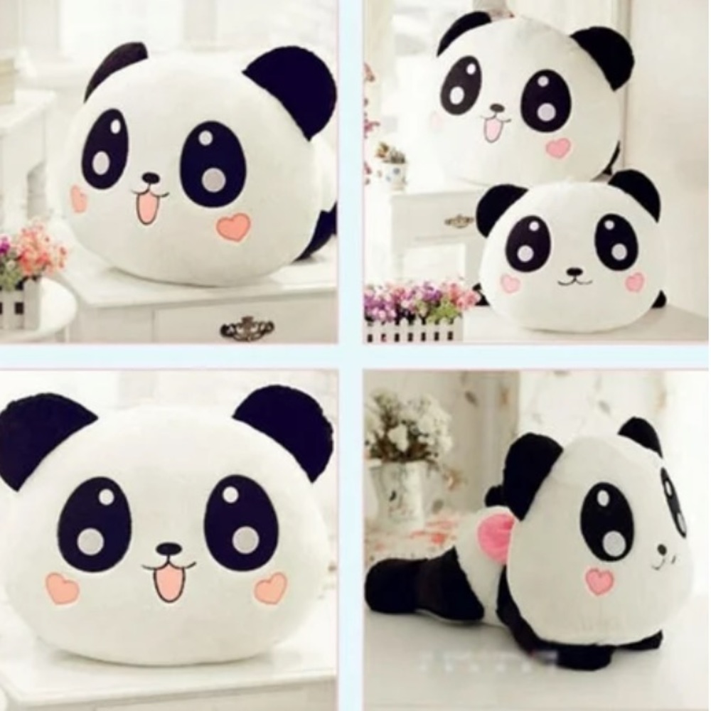 EUC Panda Stuffy with hanger hook - 8 in